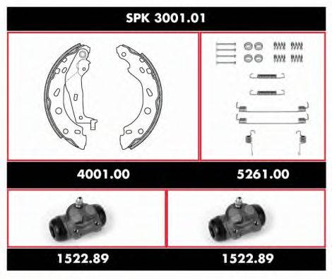 REMSA SPK300101 Комплект гальм, барабанний гальмівний механізм