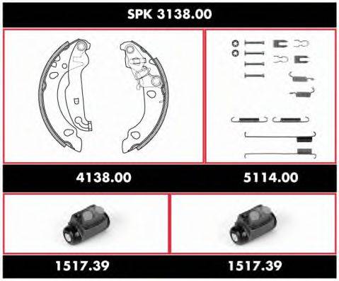 REMSA SPK313800 Комплект гальм, барабанний гальмівний механізм