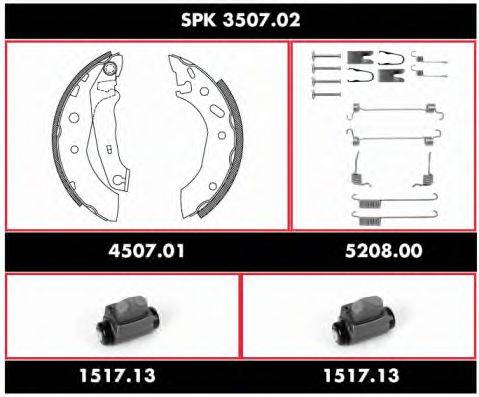 REMSA SPK350702 Комплект гальм, барабанний гальмівний механізм