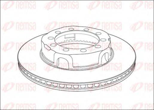 REMSA NCA101720 гальмівний диск