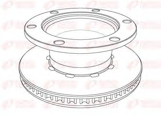 REMSA NCA112520 гальмівний диск