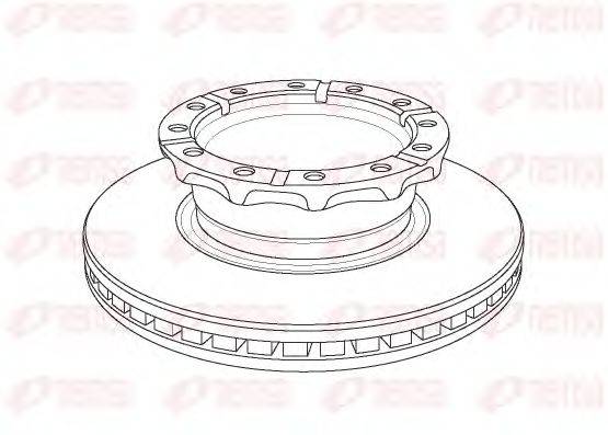 REMSA NCA115820 гальмівний диск