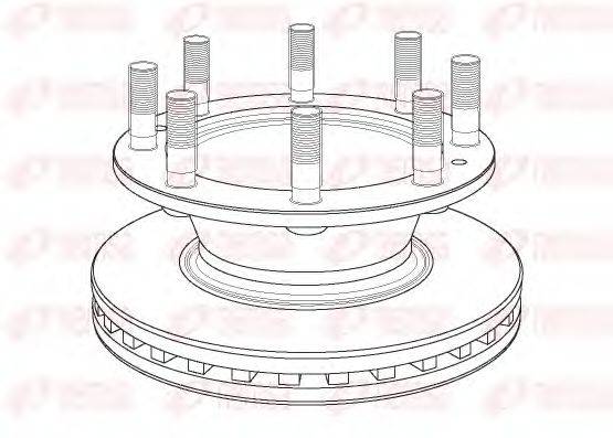REMSA NCA116320 гальмівний диск