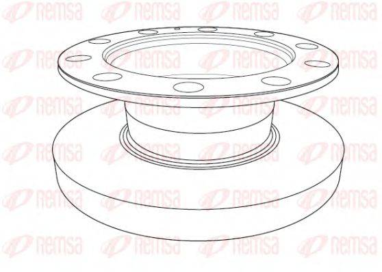 REMSA NCA119210 гальмівний диск