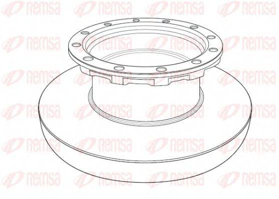 REMSA NCA119610 гальмівний диск