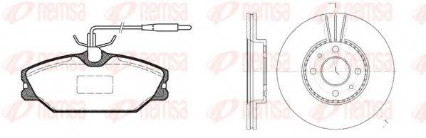 REMSA 820801 Комплект гальм, дисковий гальмівний механізм