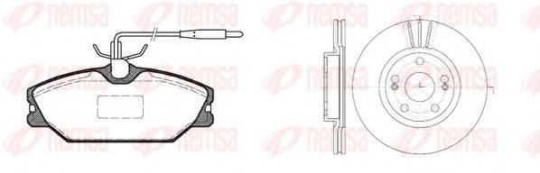 REMSA 820805 Комплект гальм, дисковий гальмівний механізм