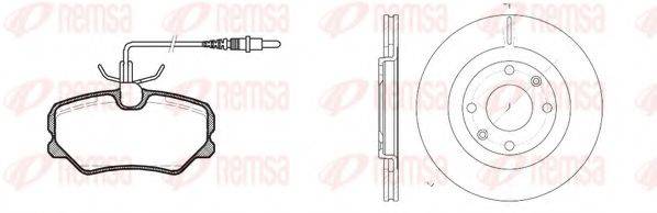 REMSA 826200 Комплект гальм, дисковий гальмівний механізм