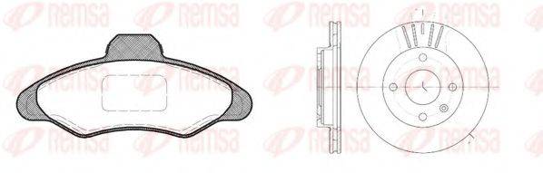 REMSA 833100 Комплект гальм, дисковий гальмівний механізм