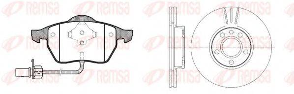 REMSA 839005 Комплект гальм, дисковий гальмівний механізм