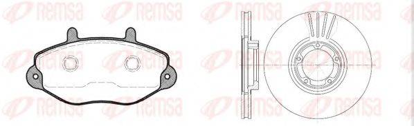 REMSA 839200 Комплект гальм, дисковий гальмівний механізм