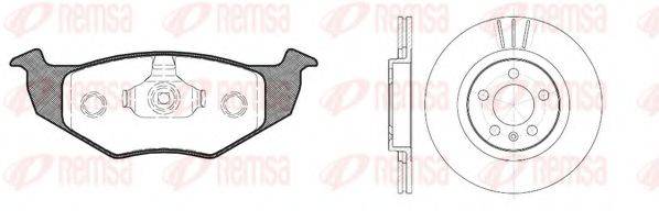 REMSA 860905 Комплект гальм, дисковий гальмівний механізм