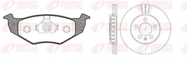 REMSA 860906 Комплект гальм, дисковий гальмівний механізм