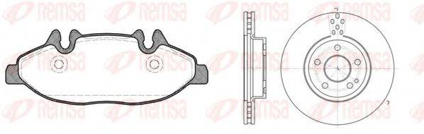 REMSA 8110900 Комплект гальм, дисковий гальмівний механізм