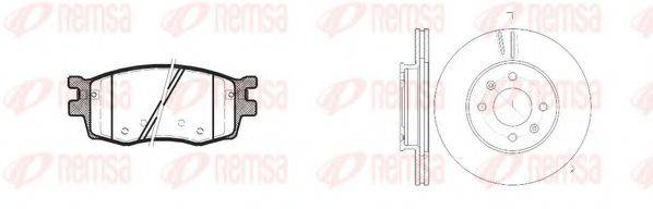 REMSA 8120800 Комплект гальм, дисковий гальмівний механізм