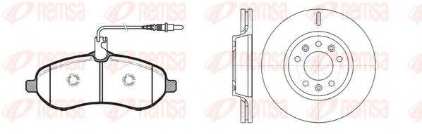 REMSA 8129201 Комплект гальм, дисковий гальмівний механізм