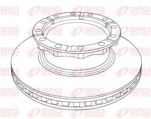 REMSA NCA122220 гальмівний диск