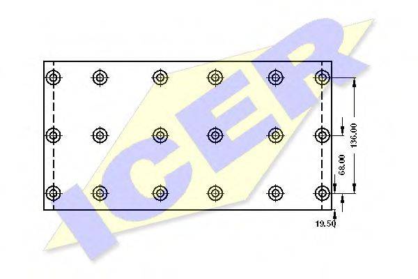 ICER 21965700 Комплект гальмівних черевиків, барабанні гальма