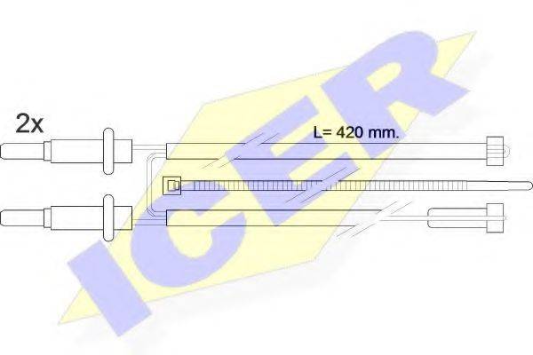 ICER 610114C Сигналізатор, знос гальмівних колодок