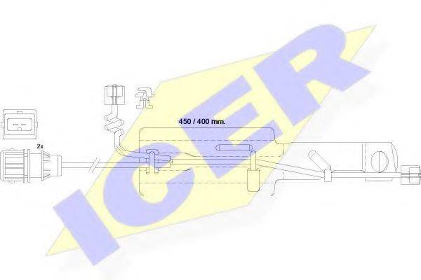 ICER 610430EC Сигналізатор, знос гальмівних колодок