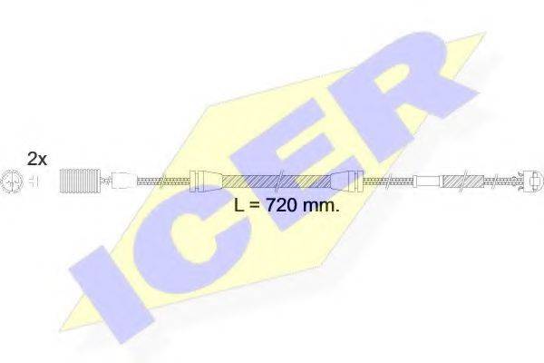 ICER 610498EC Сигналізатор, знос гальмівних колодок