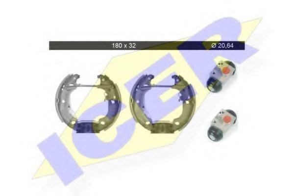 ICER 79KT0013C Комплект гальмівних колодок