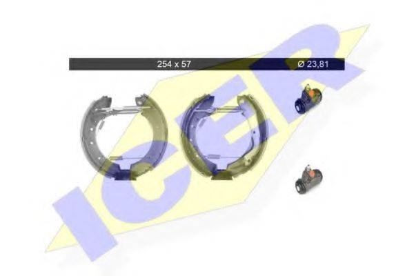 ICER 79KT0019C Комплект гальмівних колодок