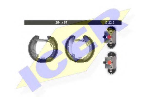 ICER 79KT0020C Комплект гальмівних колодок