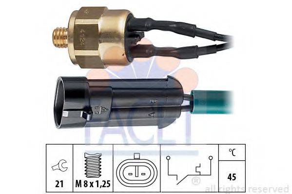 FACET 74124 термовимикач, сигнальна лампа рідини, що охолоджує