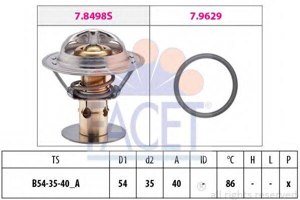 FACET 78498 Термостат, охолоджуюча рідина