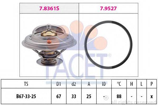 FACET 78361 Термостат, охолоджуюча рідина