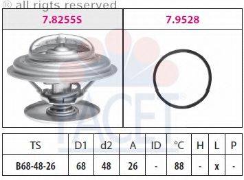 FACET 78255 Термостат, охолоджуюча рідина