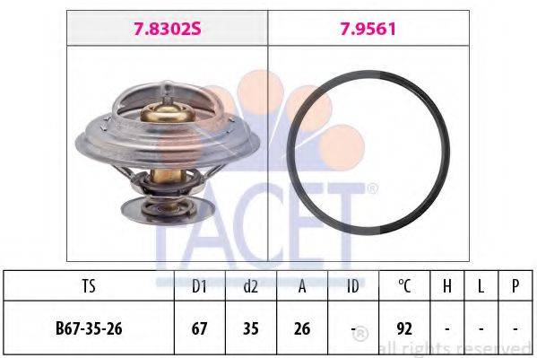 FACET 78303 Термостат, охолоджуюча рідина