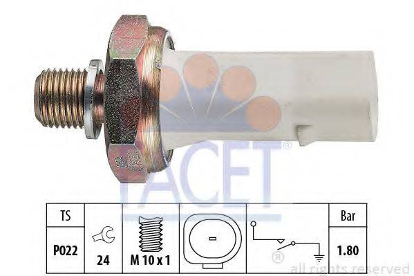 FACET 70136 Датчик тиску масла