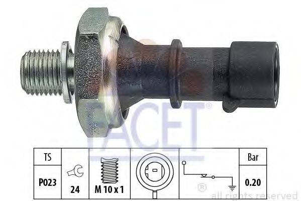 FACET 70170 Датчик тиску масла