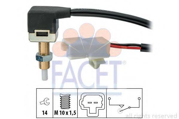 FACET 71296 Вимикач, привід зчеплення (Tempomat)