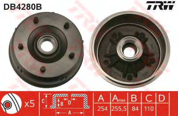 TRW DB4280B Гальмівний барабан