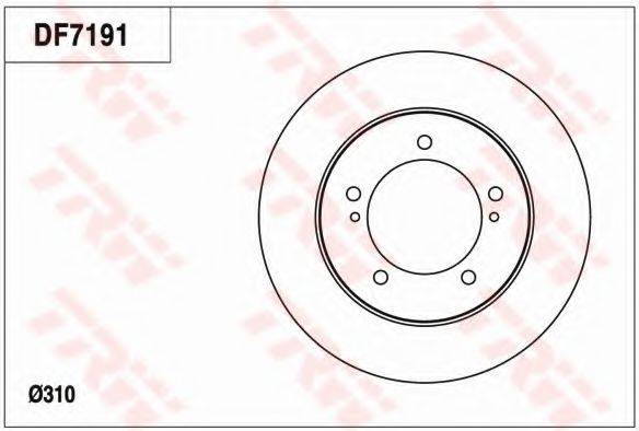 TRW DF7191 гальмівний диск