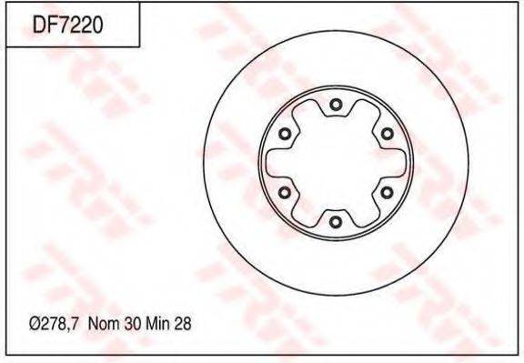 TRW DF7220 гальмівний диск