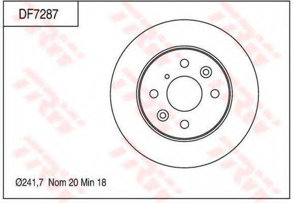 TRW DF7287 гальмівний диск