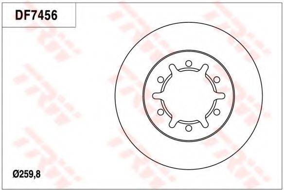 TRW DF7456 гальмівний диск