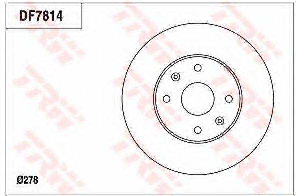 TRW DF7814 гальмівний диск