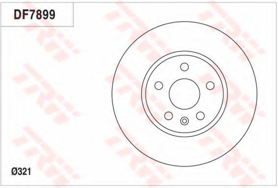 TRW DF7899 гальмівний диск