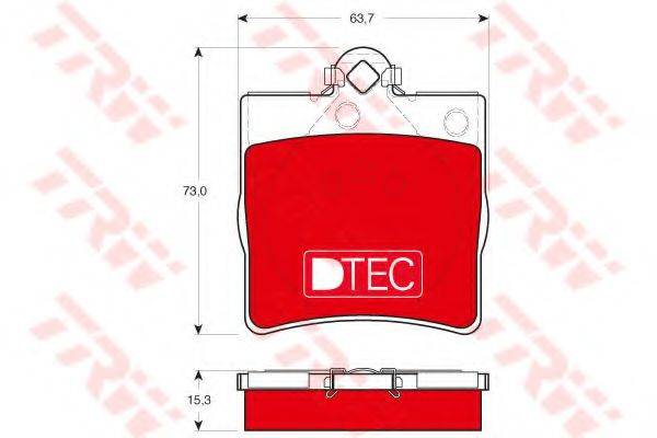 TRW GDB1335DTE Комплект гальмівних колодок, дискове гальмо