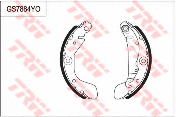 TRW GS7884 Комплект гальмівних колодок