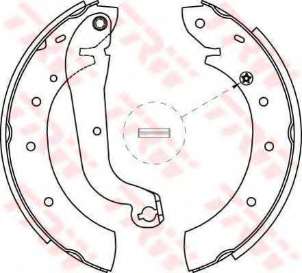 TRW GS8622 Комплект гальмівних колодок