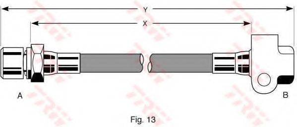 TRW PHA227 Гальмівний шланг