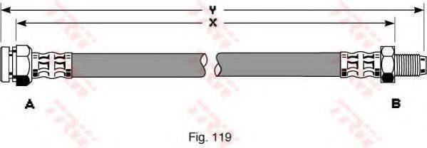 TRW PHB182 Гальмівний шланг