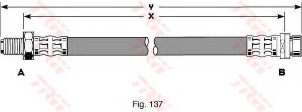 TRW PHB257 Гальмівний шланг