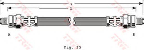 TRW PHC223 Гальмівний шланг